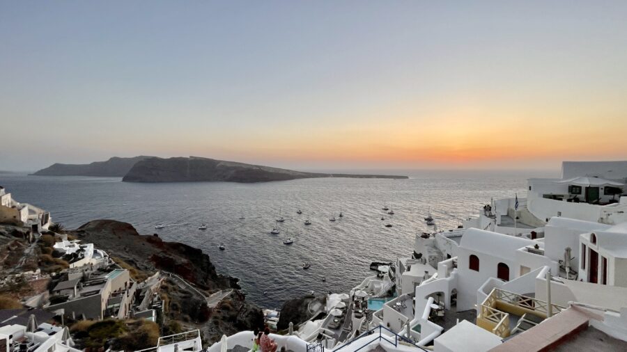Sunset over Oia