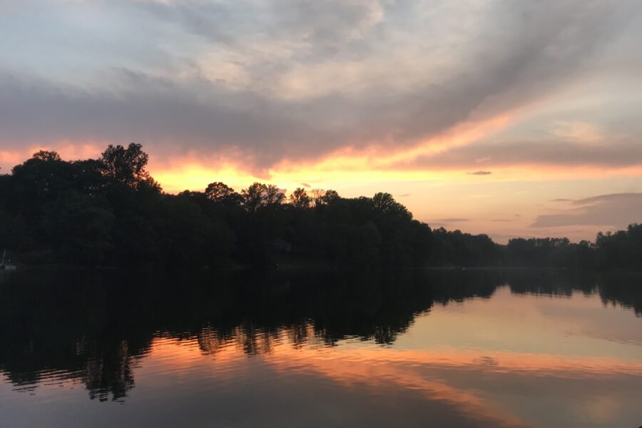 Canoe Brook Lake sunset